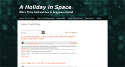 Desktop Screenshot of holiday-in-space.com